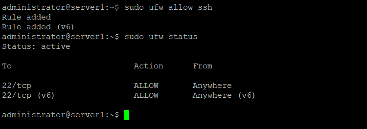 Abrir Puerto SSH en UFW