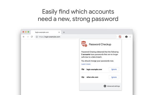 password checkup è uno strumento di google per aiutarti a controllare se i tuoi account sono stati compromessi - passcheck3