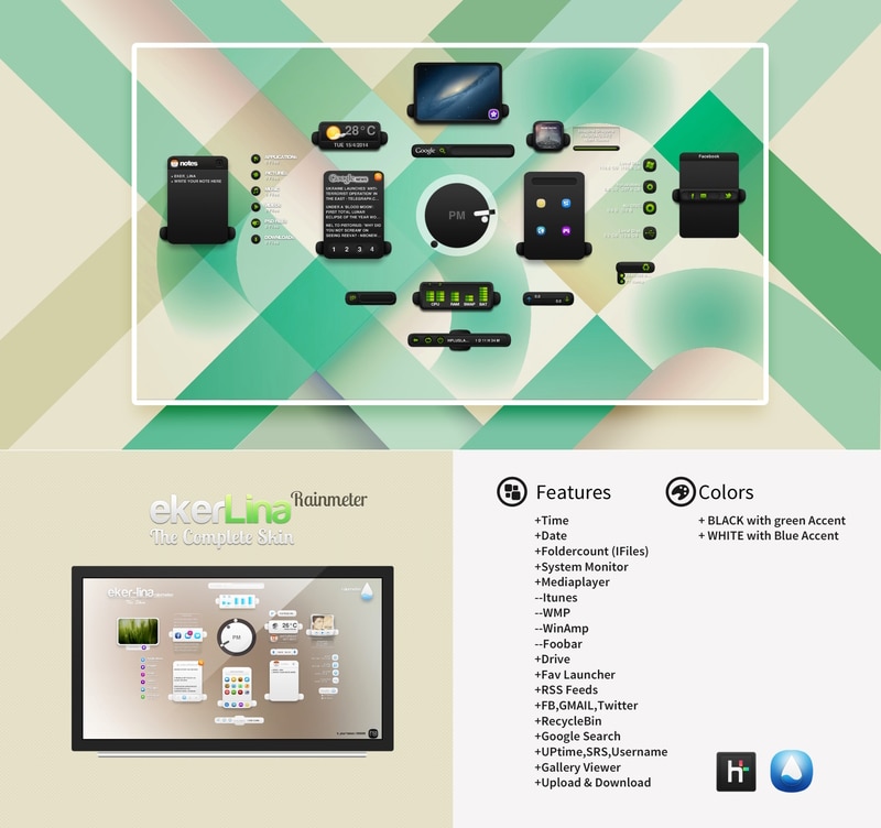 mejor skin de rainmeter