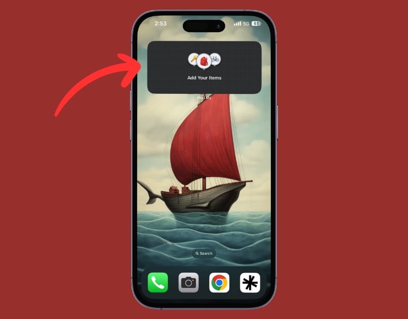 finde mein widget für den startbildschirm