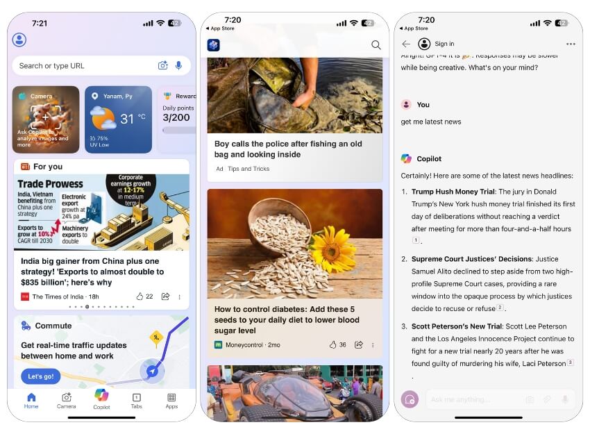 application microsoft start news