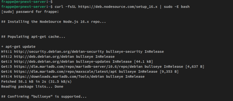 add nodesource repo