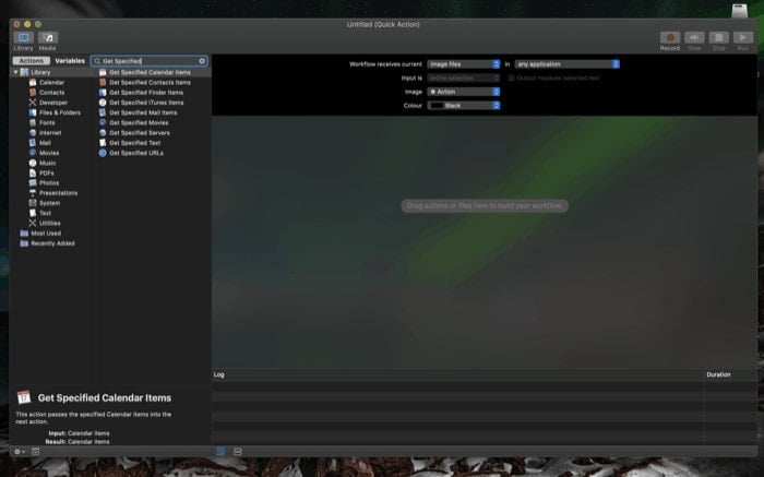 cómo automatizar el cambio de tamaño de imágenes en macos - servicio de automator 5
