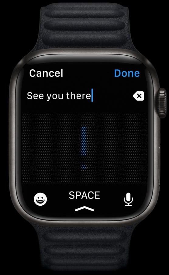 apple watch series 7 key space