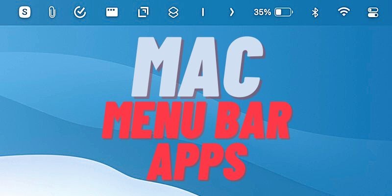 applications de barre de menu mac