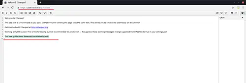 Редактор Etherpad