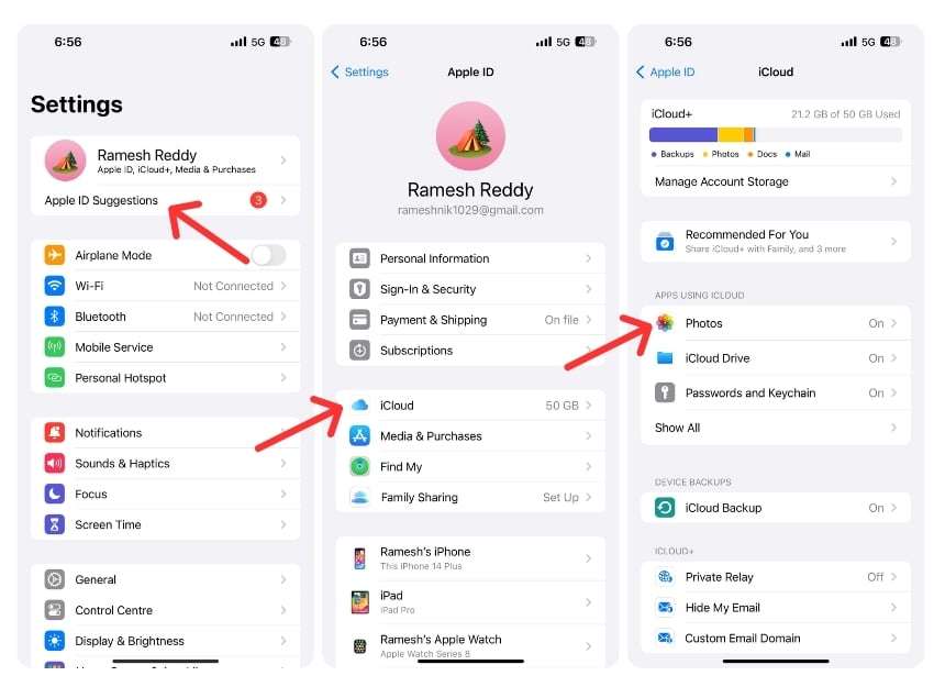 Laden Sie iCloud-Fotos lokal auf Ihrem iPhone herunter