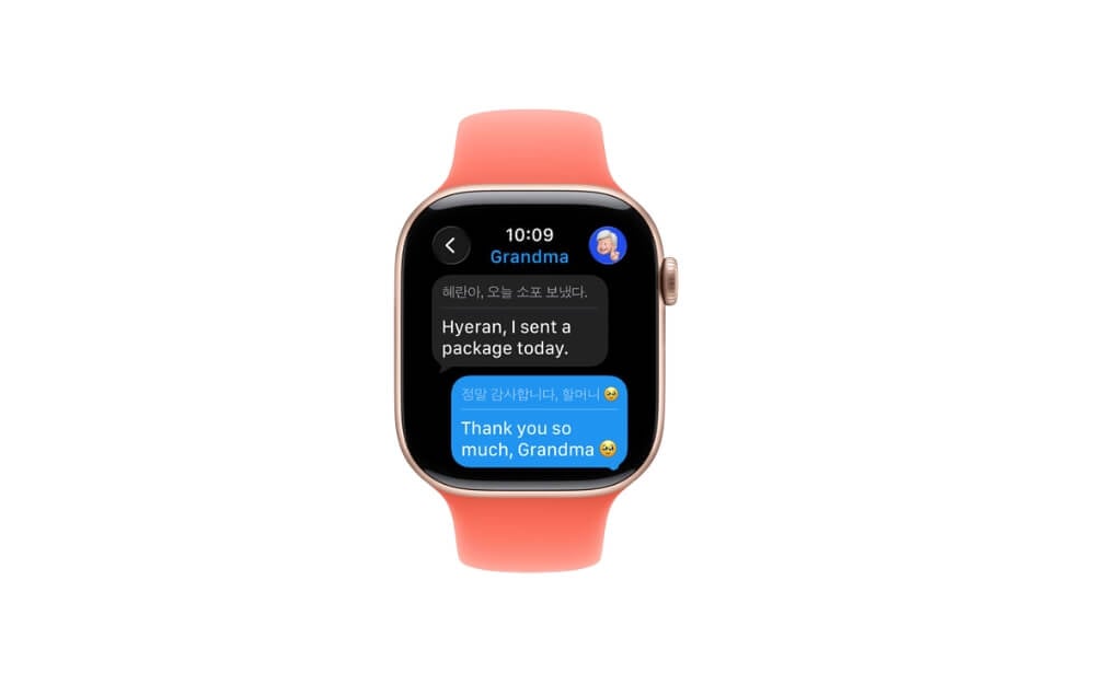 traduzione live apple watchos 26