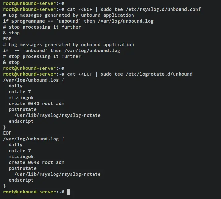 configurar registro unbound