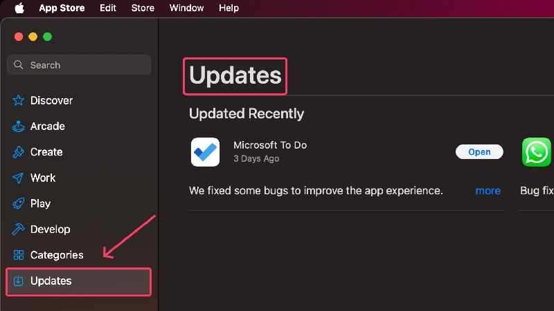 Apps aus dem App Store aktualisieren