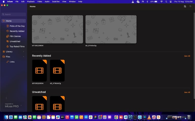 infuse lettore multimediale per mac
