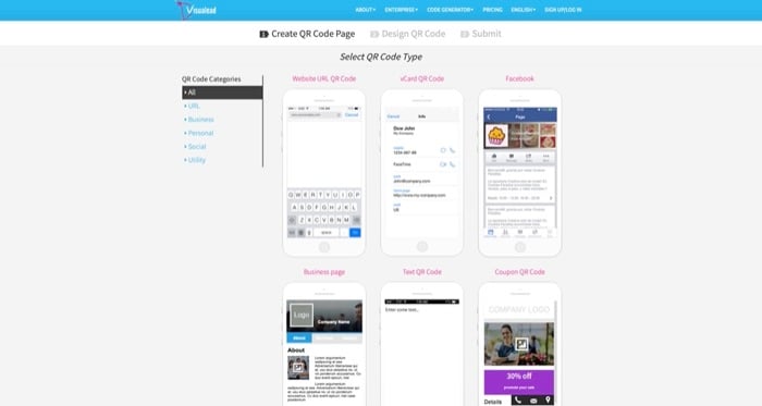 qr code generator — visualead