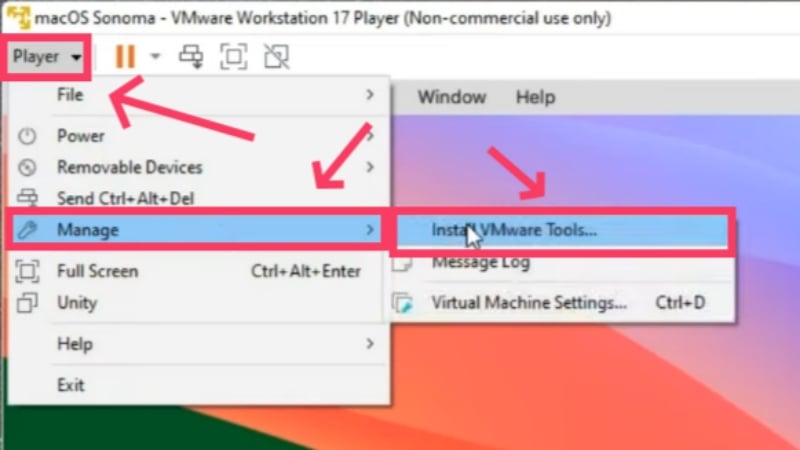 installer vmware tools
