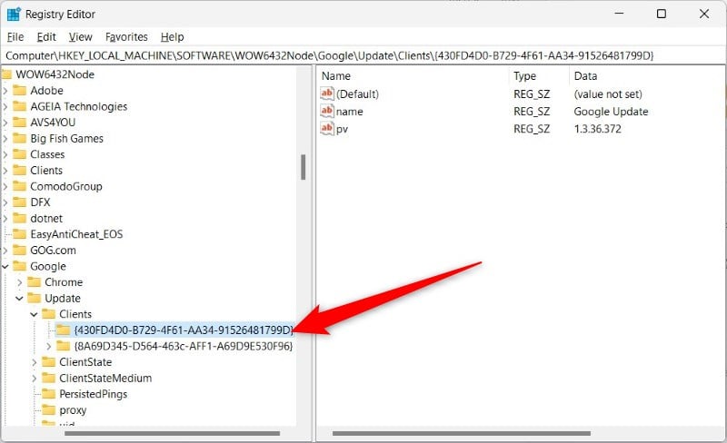 elimina file registro