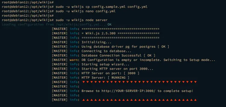 configurando wiki.js