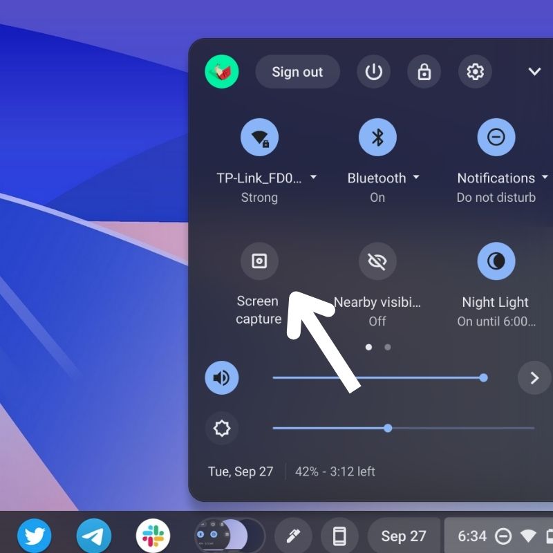 Screenshot-Verknüpfung in ChromeOS
