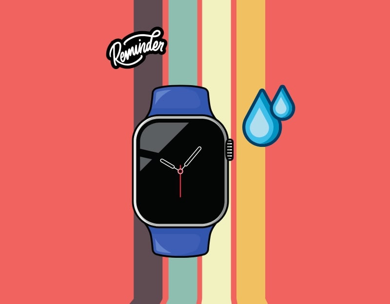 напоминание о питье воды apple watch