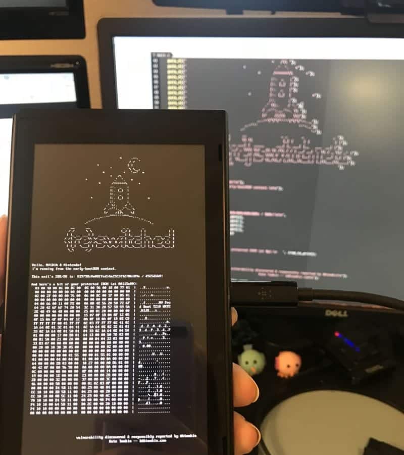 'Non-patchable', Nintendo Switch piratée, outil de piratage publié publiquement