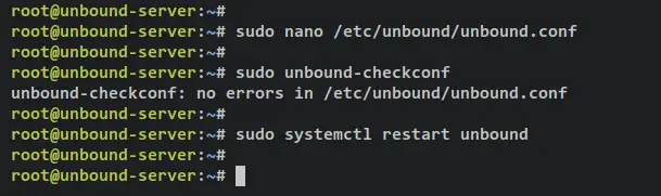 configurar unbound