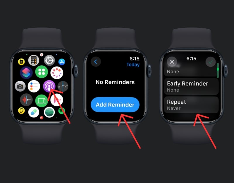 как добавить напоминания о задачах на apple watch