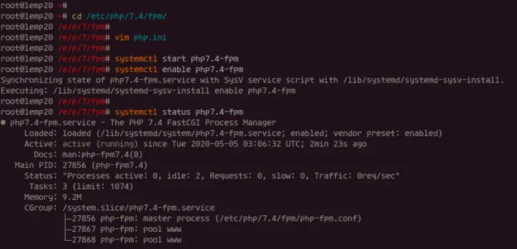 Install php-fpm
