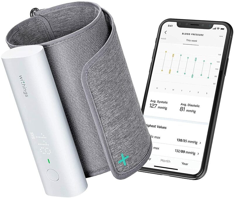 monitor de pressão arterial inteligente withings para uso doméstico