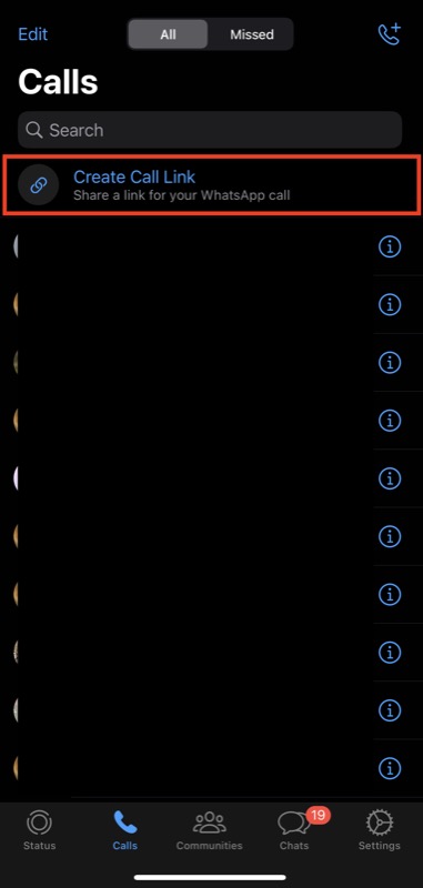creando un enlace de llamada de whatsapp en ios