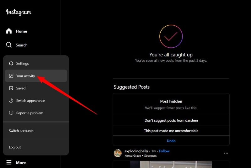comment supprimer complètement tous vos posts instagram