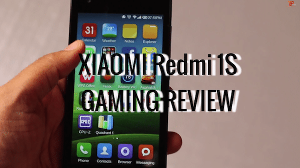Critique de jeu du redmi-1s