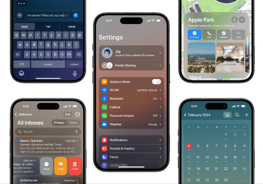 Apple neues iOS 18 Redesign Konzept