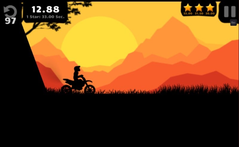 sunset bike rider game