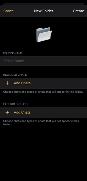 telegram chat folders