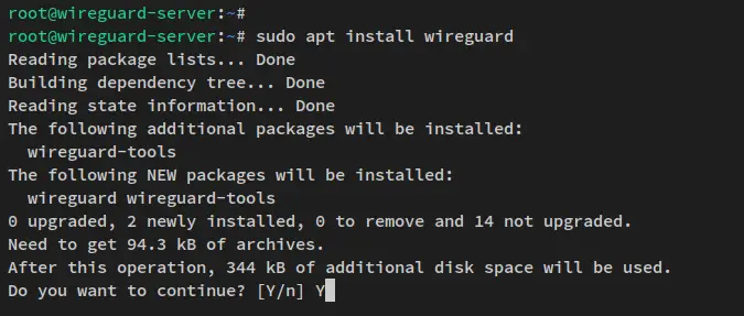 installer wireguard