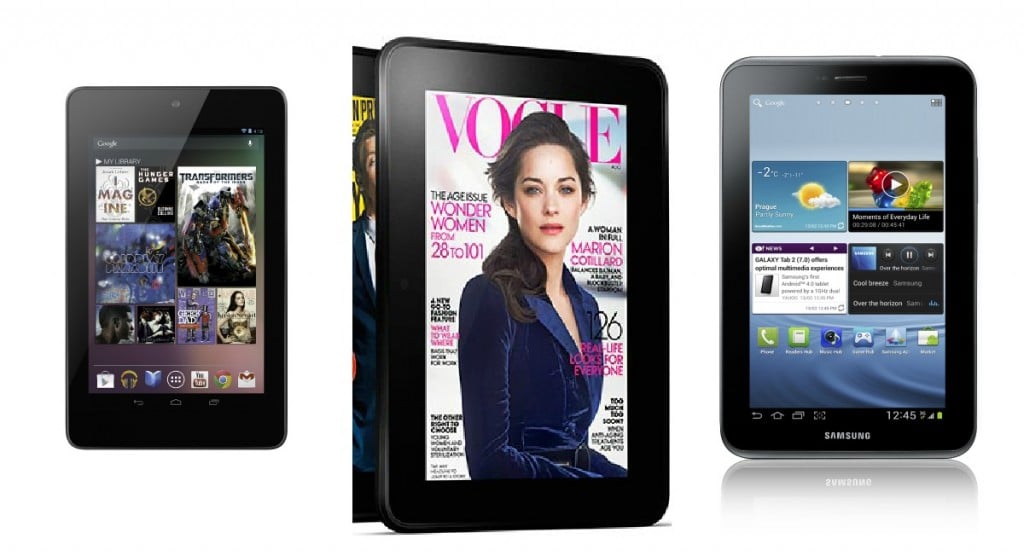 kindle fire hd vs nexus 7 vs galaxy tab 2 7.0