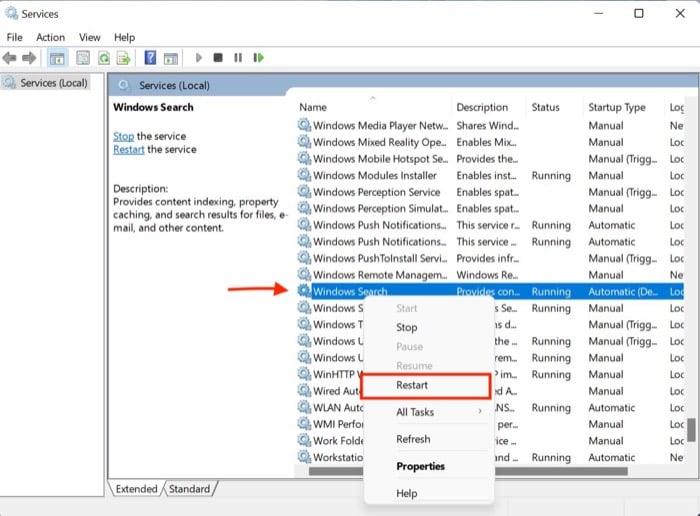 servicios de windows 11.msc