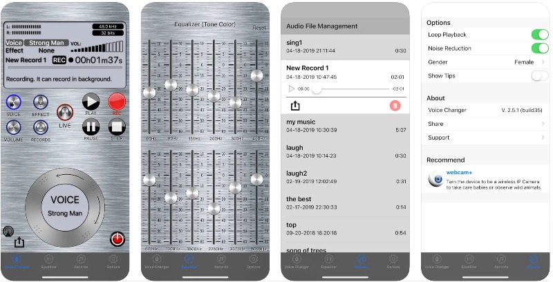 application de changement de voix en direct