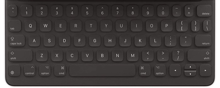 iPad 키보드의 지구본 키