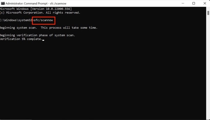 escaneo sfc windows 11