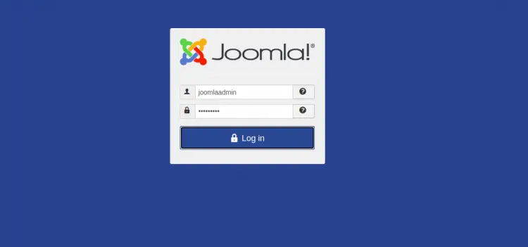 Joomlaログイン