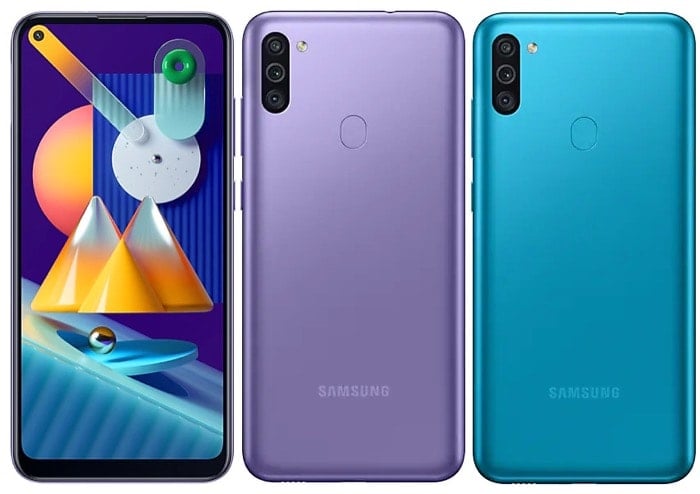 samsung galaxy m11 e galaxy m01 lançados na índia: preço, especificações - samsung galaxy m11