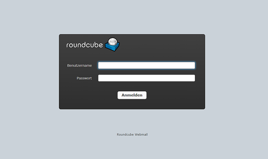Roundcube-Anmeldung