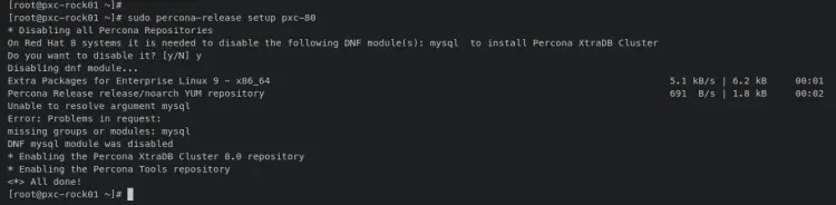 abilita repo percona xtradb