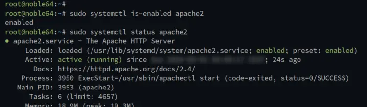 проверить веб-сервер apache