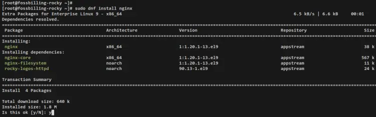 installer nginx