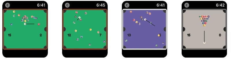 billiard wear - juego para reloj