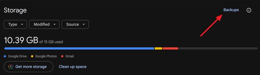 backup su google drive
