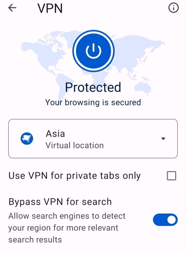 настройки vpn opera