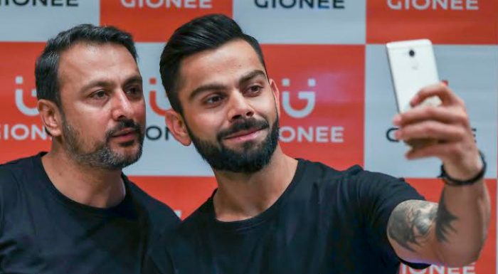 employés vs célébrités : le débat sur les ambassadeurs de marque technologique - gionee virat kohli
