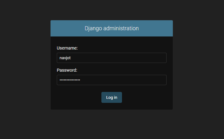 Página de Login do Django