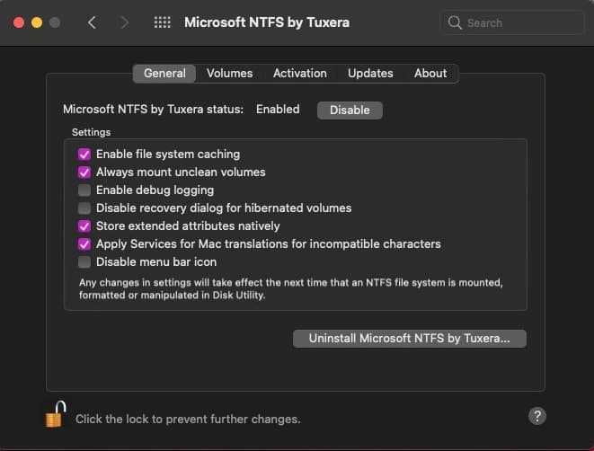 Tuxera para NTFS MAC